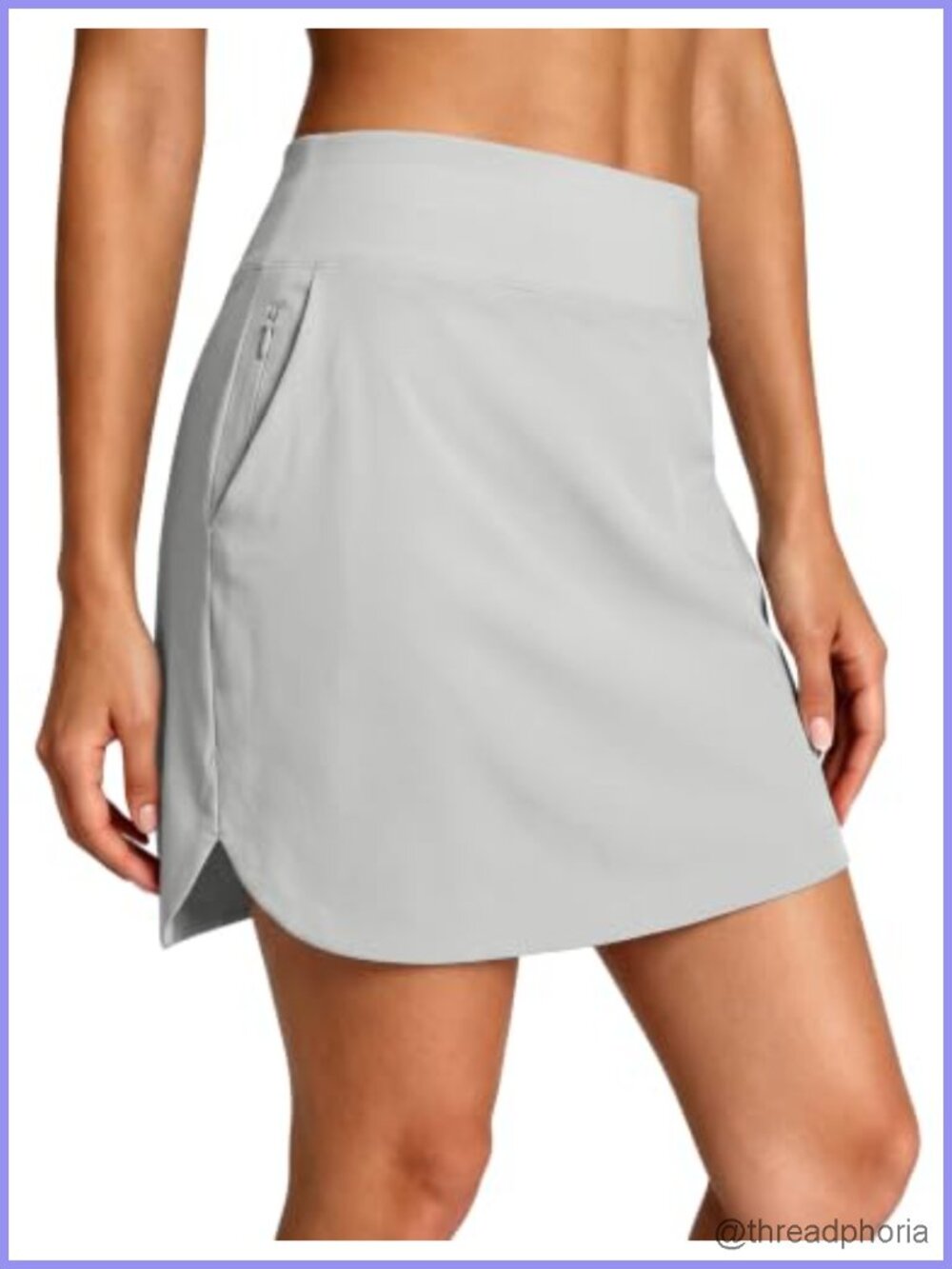 Women's High Waist Golf Skort with Built-in Shorts and 5 Pockets